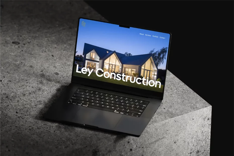 Ley Construction Portfolio Website Design Case study by Sanders and Jay Creative Agency