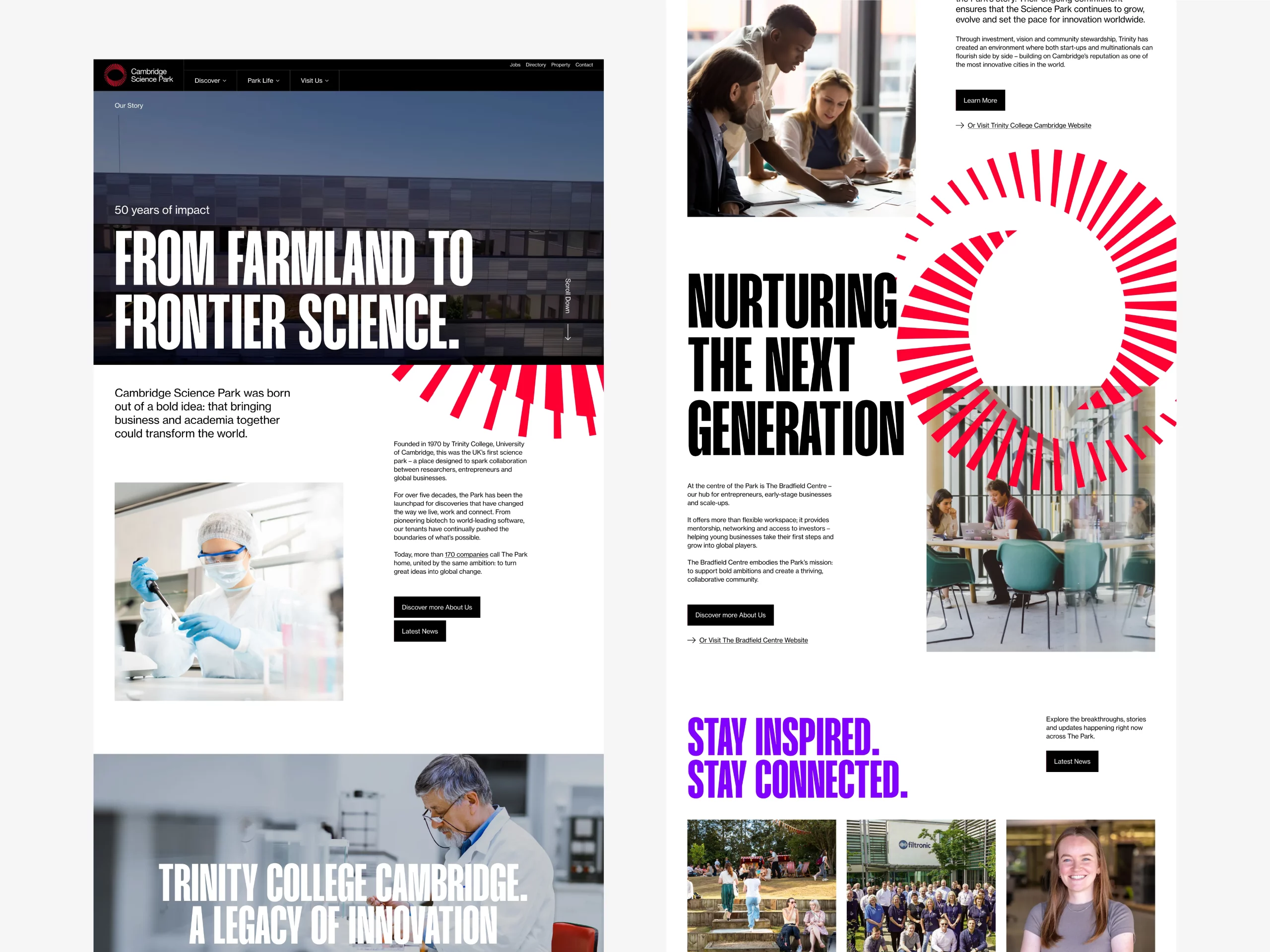 Cambridge Science Park Website Case Study